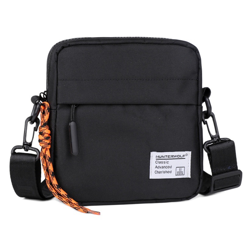 Caza del lobo 2023 bolso del teléfono móvil verano de los hombres mini bolsa de mensajero de moda bolso de hombro de los hombres calle de moda simple pequeña bolsa de moda