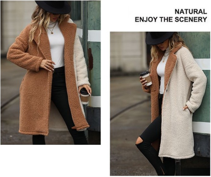 Women's Clothing suit collar bubble velvet temperament women's coat autumn and winter coat_voghion.com