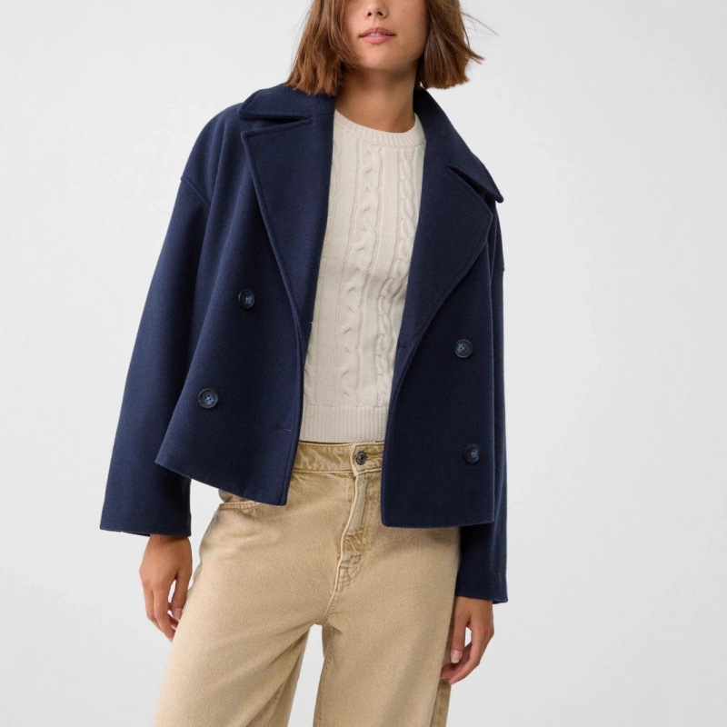 Wool-Blend Double-Breasted Coat – Women’s Oversized Lapel Jacket (Beige/Black/Camel/Navy/Olive/Burgundy, XS-3XL)_voghion.com