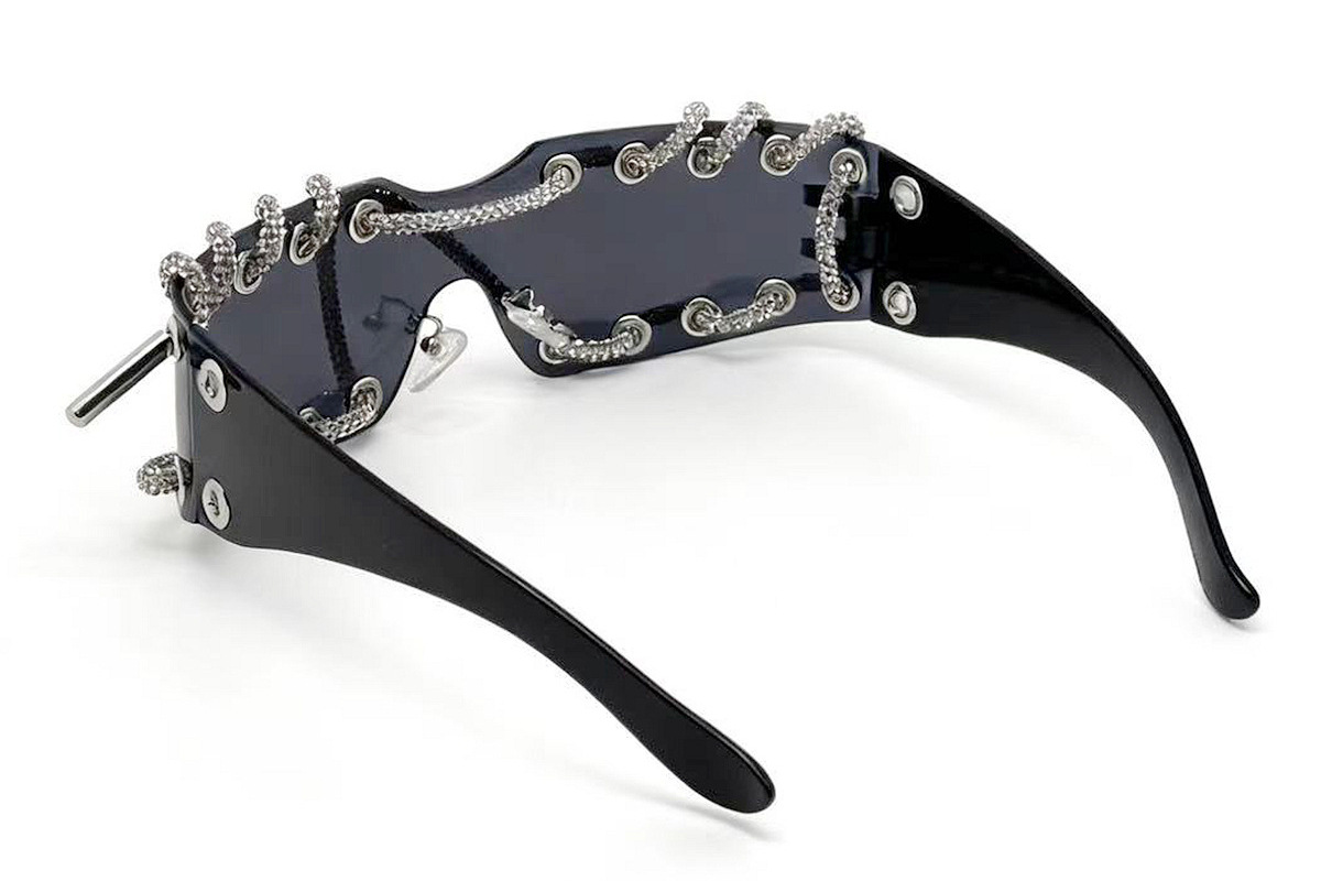 Cyberpunk Y2k Frameless Punk Sunglasses With Metal Rivet Details_voghion.com