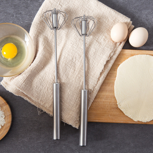 Household manual rotating egg beater cream whipper stainless steel egg mixer kitchen mini egg beater