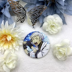 Bungou Stray Dogs Nakahara Chuuya Dazai Osamu Anime Bar Ji Xing Fantasy Frosted Fine Flash Tinplate Hiya Badge Taniko