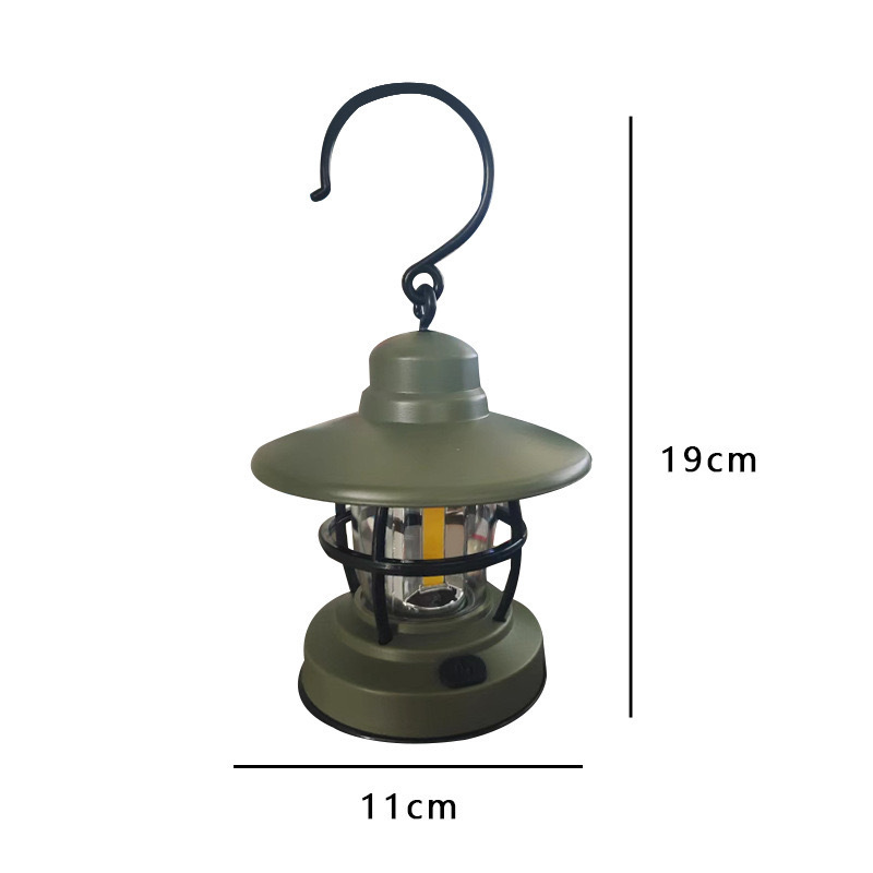 Nuevo camping al aire libre, larga duración de la batería, luz conveniente, carpa de campamento, luz ambiental colgante, luz portátil de iluminación para el hogar retro