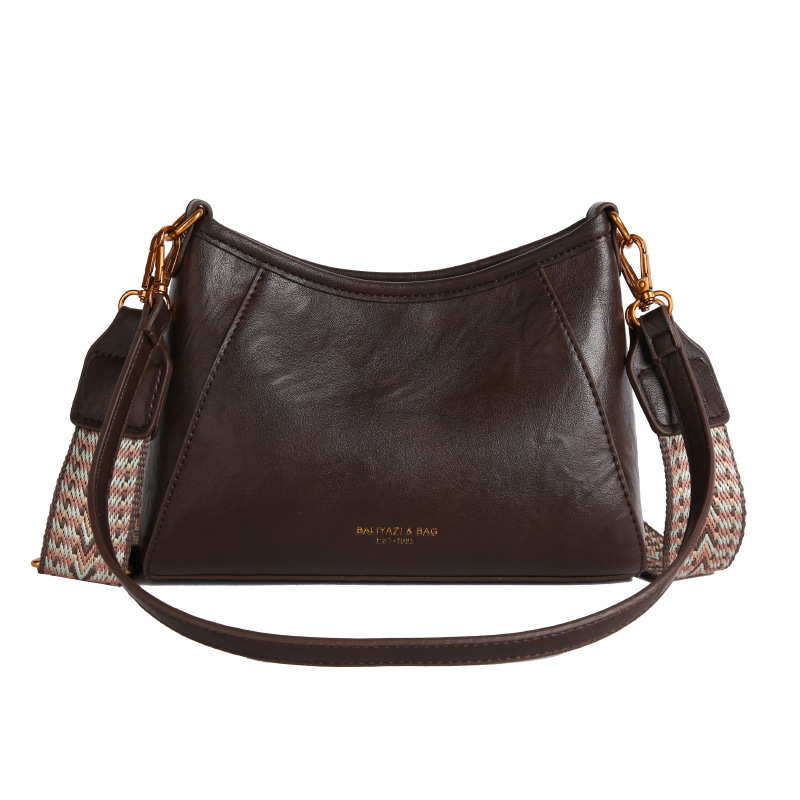 Luxury Oil Wax Leather Retro Mini Bag For Women 2026 New Autumn/Winter Versatile Crossbody Handheld Boston Bag - Thumbnail 8