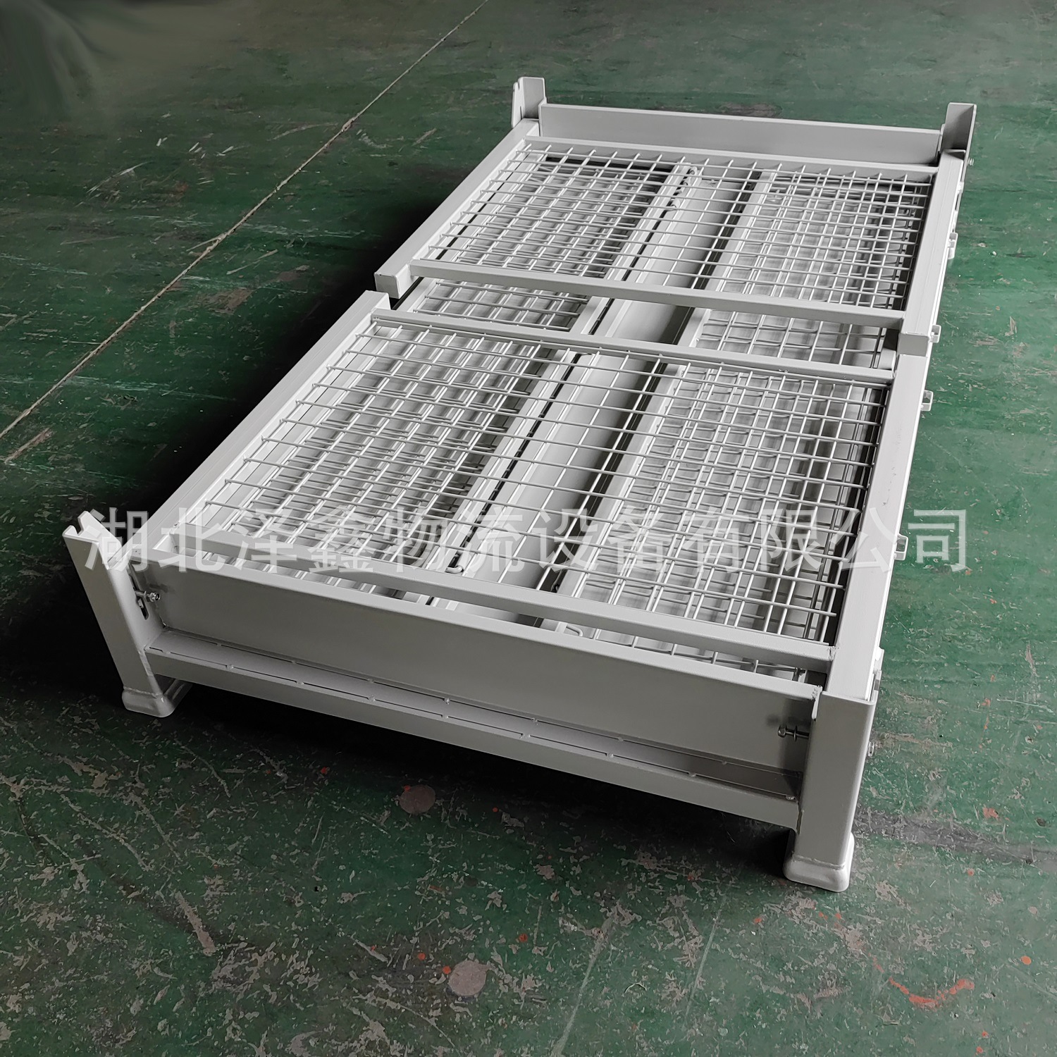 湖南厂家重型加厚金属周转箱 集装整理设备可定折叠式周转箱储物