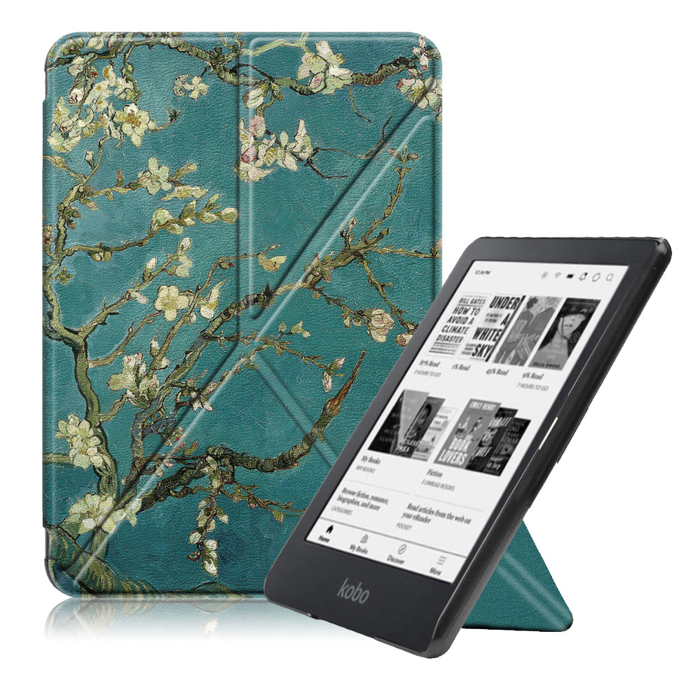in stock Kobo E-book Kobo Nia Protective Leather Case N306 All-inclusive Anti-fall Transformers Bracket Protective Case