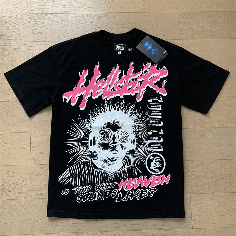 美潮地獄の星insと同じレトロなプリント上着男女のカジュアルなファッション綿の水洗い半袖tシャツ|undefined
