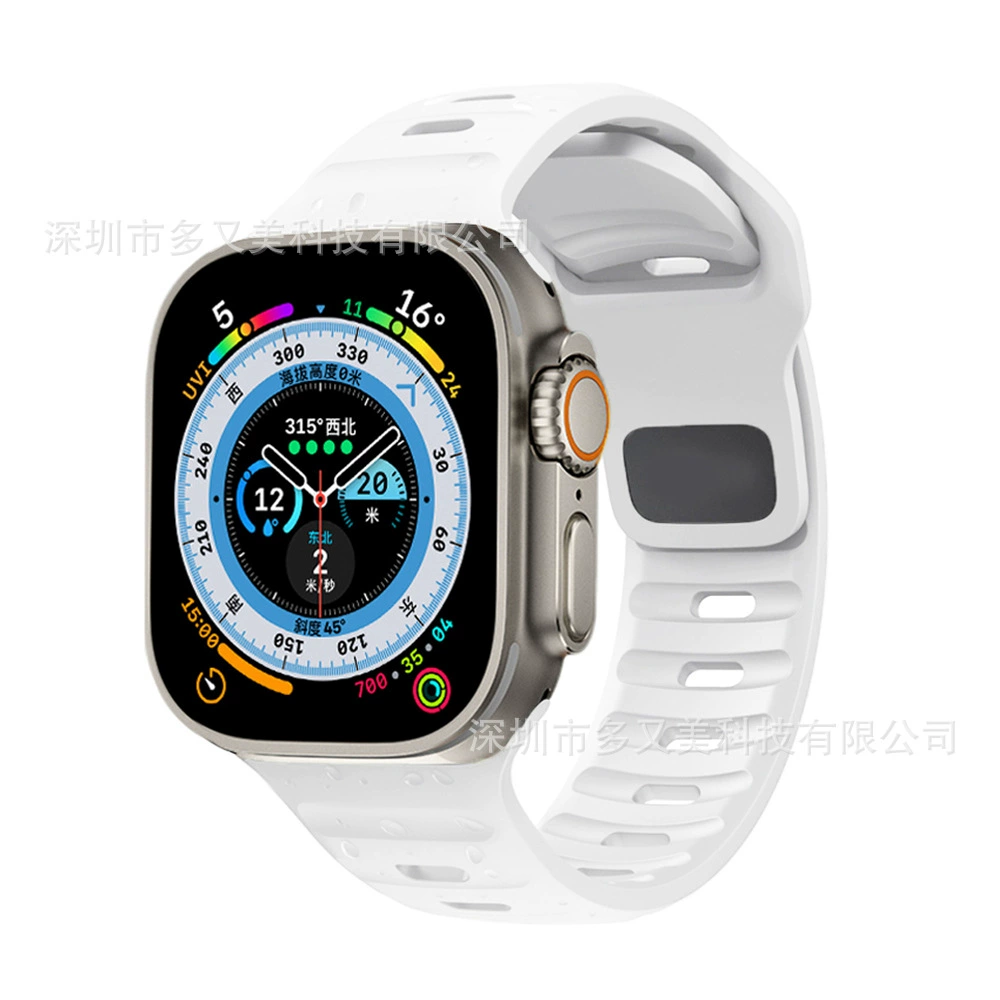 Силиконовый ремешок (совместим с Apple Watch) 38/40/41/42/44/45/46/49 мм — разные цвета