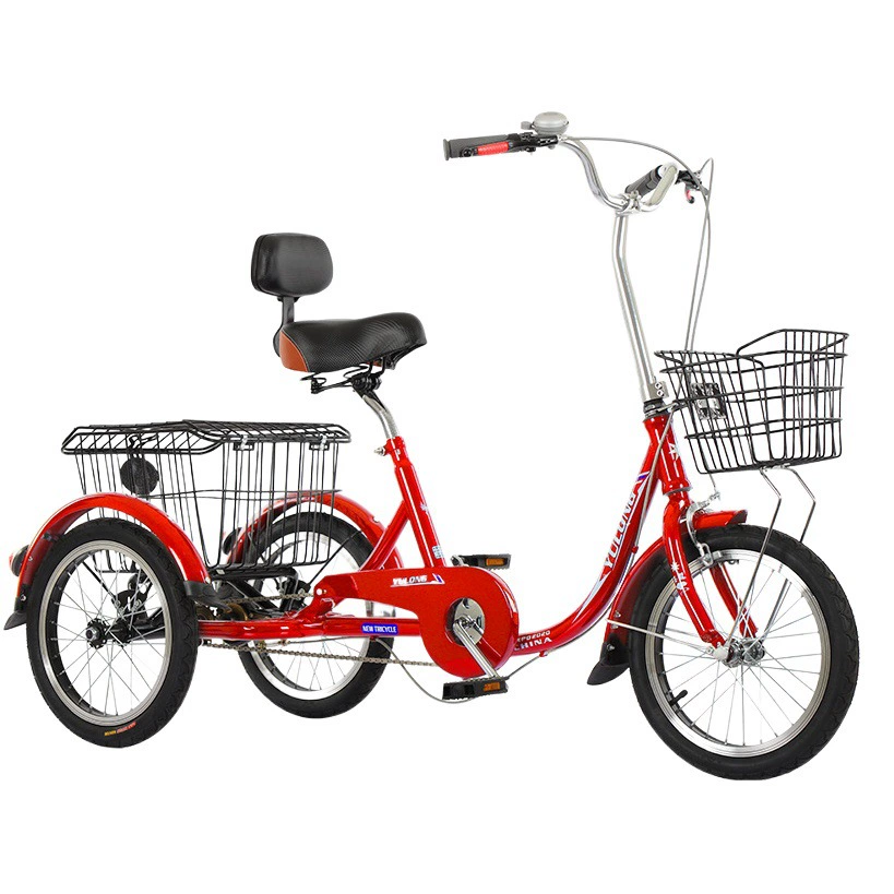 Трехколесный велосипед для пожилых людей легкая овощная корзина для отдыха Прогулка складной трехколесный велосипед для взрослых мужчин и женщин среднего и пожилого возраста маленький