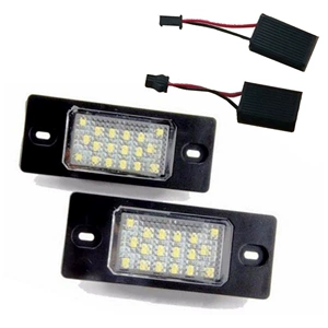 2pcs 18LED License Plate Lights for Volkswagen Golf 5D Tiguan Passat Cayenne 02-10 Year License Plate Lamp