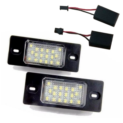 2pcs 18LED License Plate Lights for Volkswagen Golf 5D Tiguan Passat Cayenne 02-10 Year License Plate Lamp (License plate lamp)