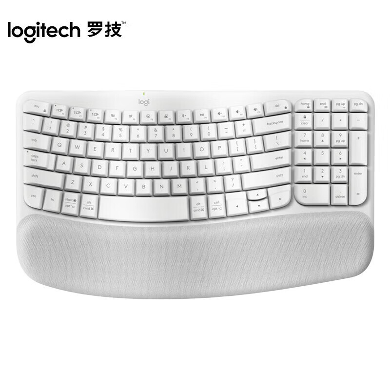 Logitech Wave Keys Ergonomic Keyboard Wireless Bluetooth Keyboard Suitable for Use
