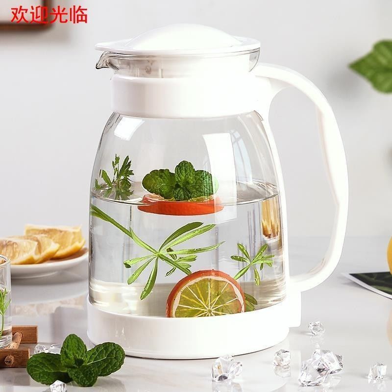 Hervidor frío de gran capacidad, vaso de agua hervida fría resistente a altas temperaturas, juego de tetera, olla de jugo para el hogar, hervidor frío a prueba de explosiones