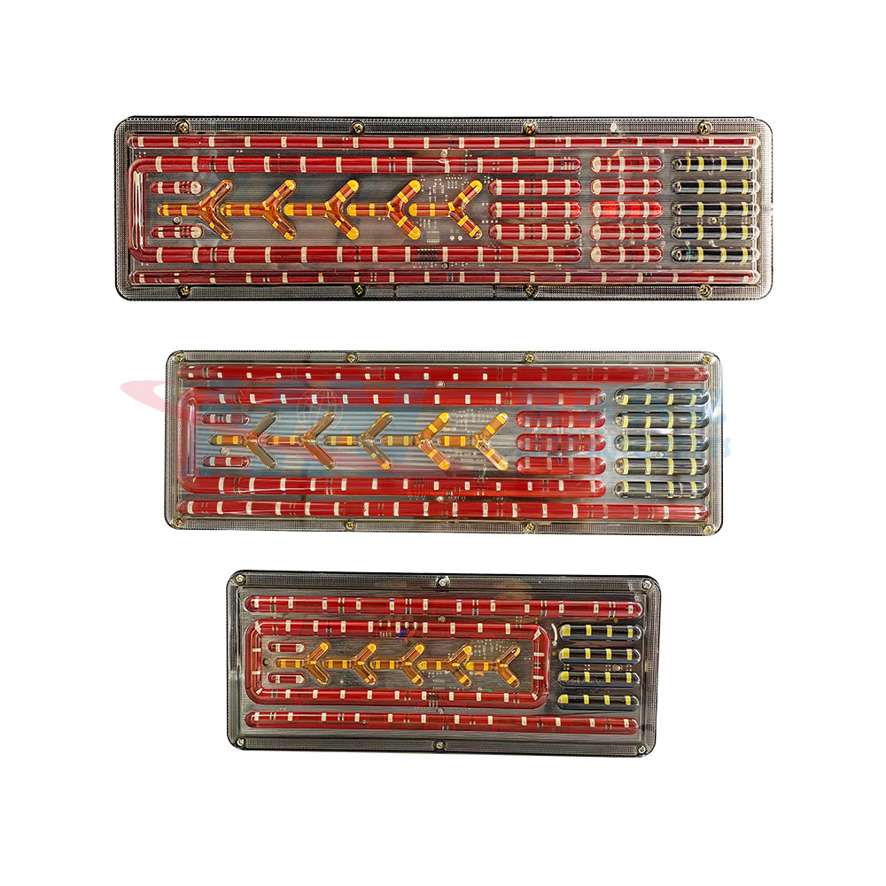 Tres modelos de camiones remolque luz trasera luz lateral 24V colorido