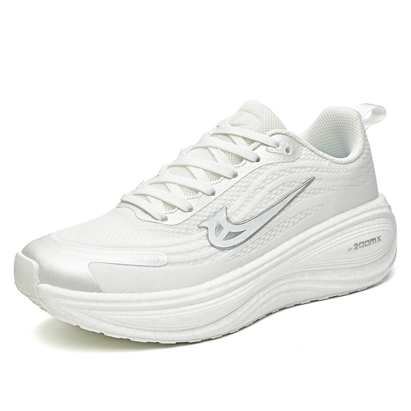 Zapatos de carrera de primavera y otoño superligeros de carbono transpirables de absorción de choque zapatos deportivos de suela suave antideslizante para estudiantes zapatos de carreras especiales ligeros