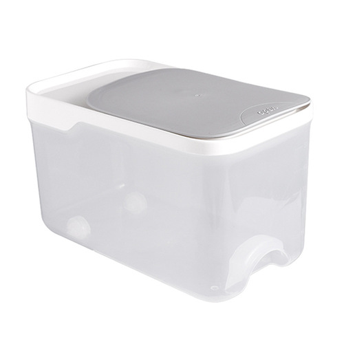 Sealed rice bucket moisture-proof and insect-proof rice box Japanese household 20 catties thickened transparent plastic storage box with lid wholesale