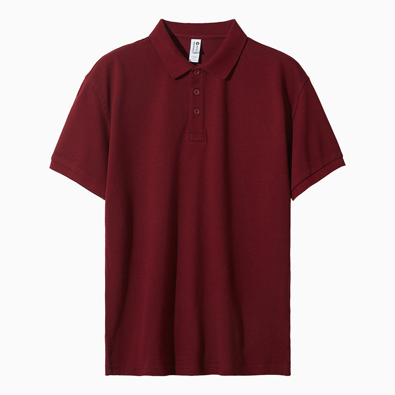 夏のメンズカジュアルコットン Tシャツラペル半袖無地トップルーズメンズポロシャツ薄いセクション|undefined
