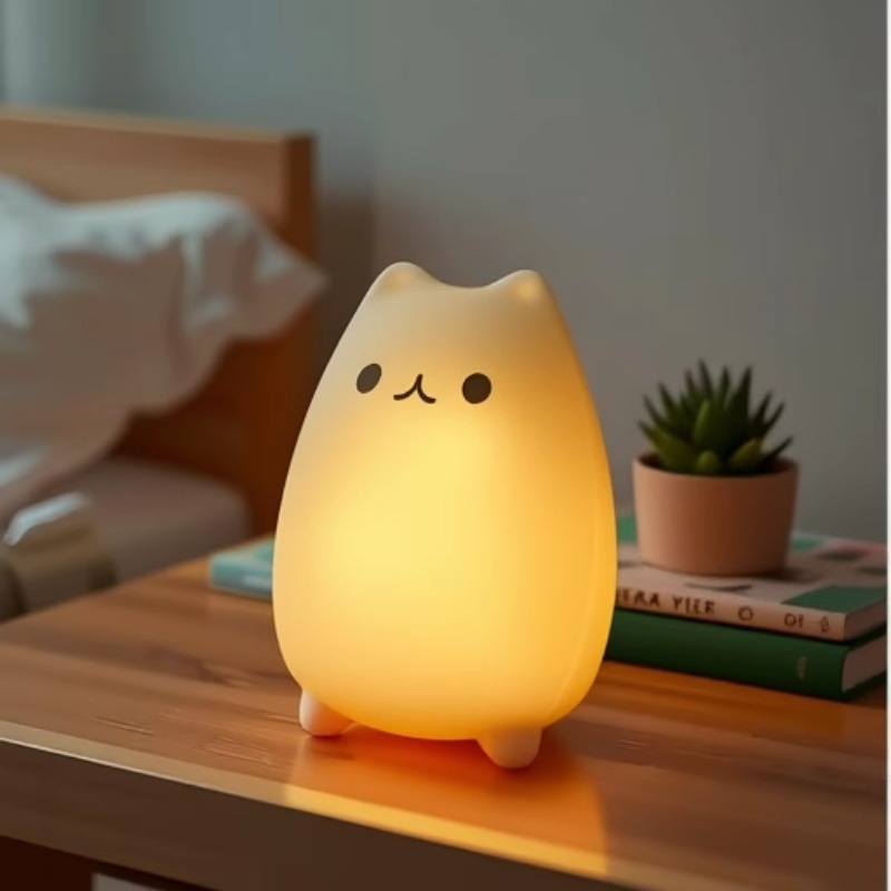 Trabajo y estudio dibujos animados koala regalo luz creativa de silicona mesita con luz para dormir para niñas