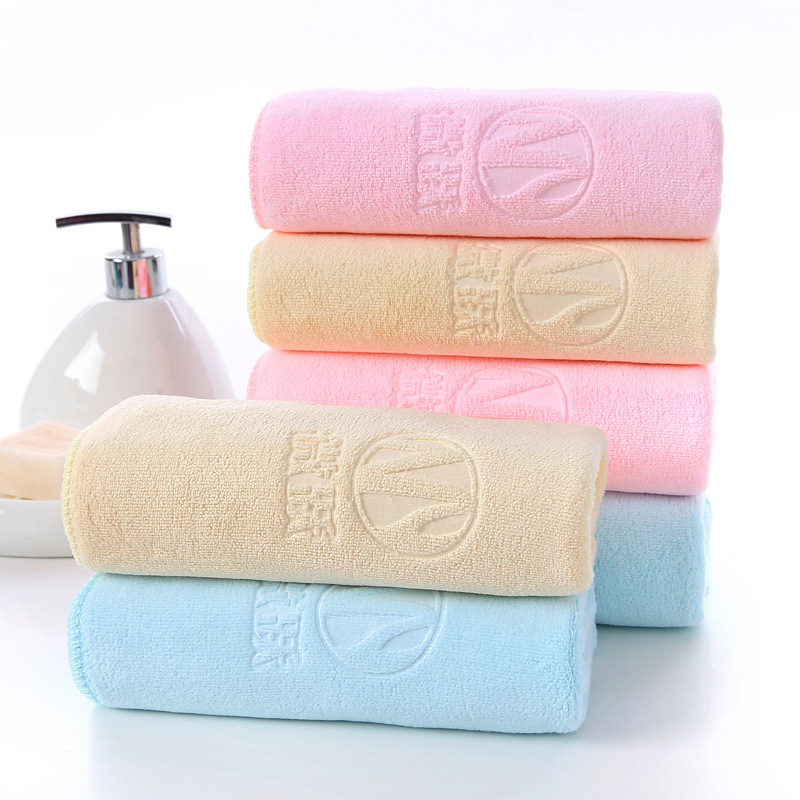 Ya-shading microfiber sanding 400g embossed towel Super soft super absorbent advertising gift towel
