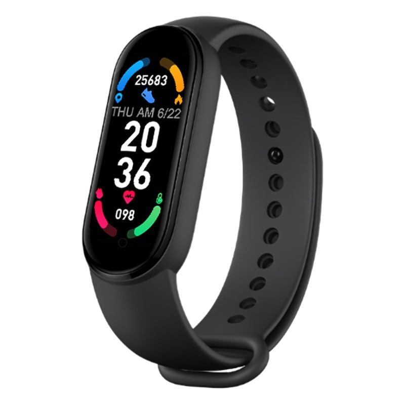 M6 pulsera inteligente ritmo cardíaco presión arterial Bluetooth paso contando música tiempo sueño monitoreo transfronterizo M6 pulsera deportiva inteligente