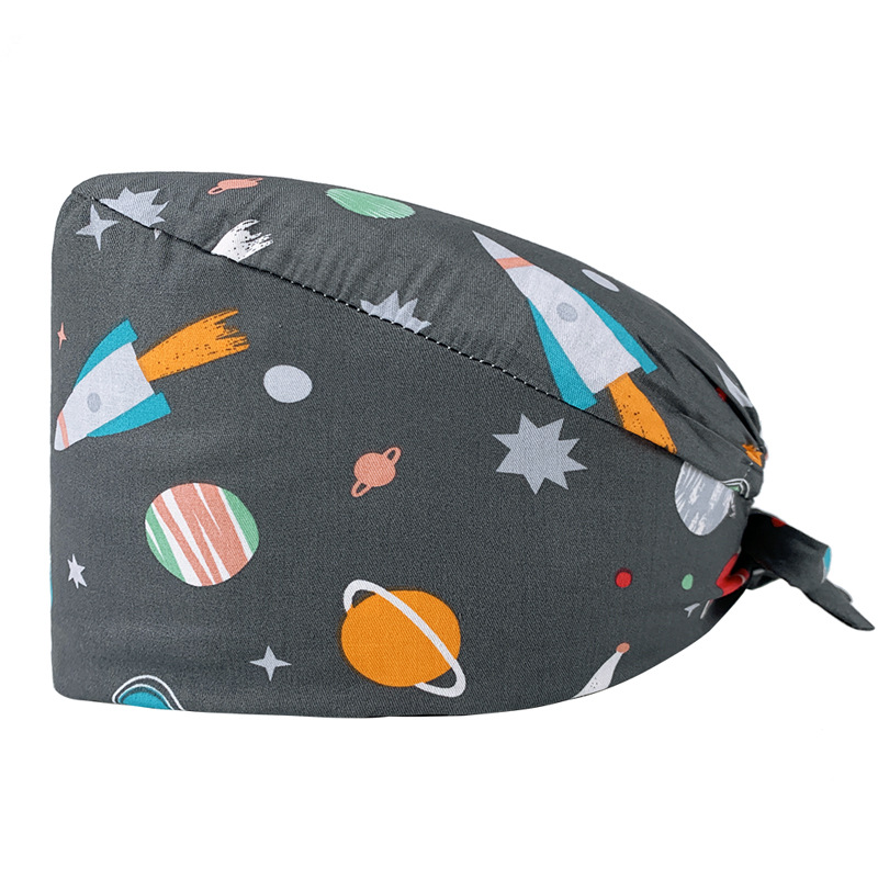 Nuevo Gorro de Enfermera para UCI con Lindos Estampados, Algodón Puro, Gorro de Cocina, Odontología, Belleza y Medicina, Unisex, en Existencia.