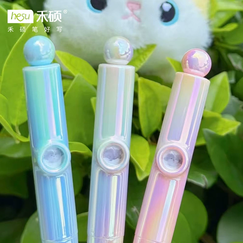 Black rollerball pen with animals for elementary school students, 0.5mm
