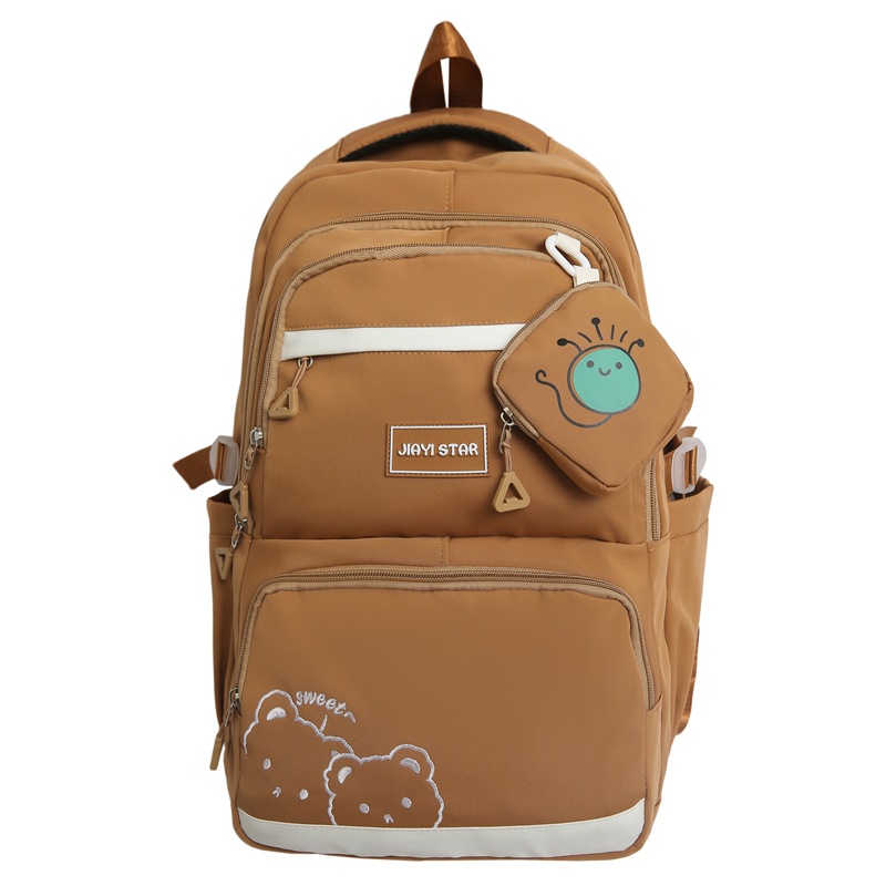 Mochila de carga para estudiantes de primaria y secundaria JIAYISTAR original de gran capacidad mochila casual multicapa mochila de viaje