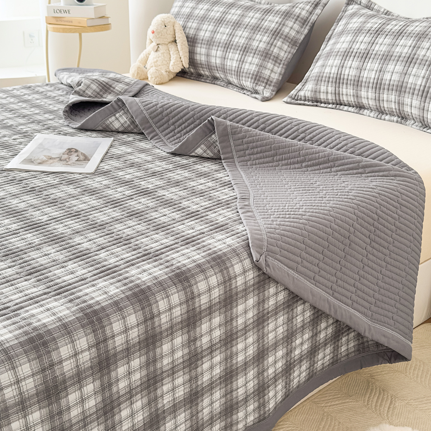 Category a Maternal and Infant Grade Pure Cotton Mattress Washed Cotton Multifunctional Bed Cover Quilted Protective Cover Home Bed Cover Student Bed Bed Sheets