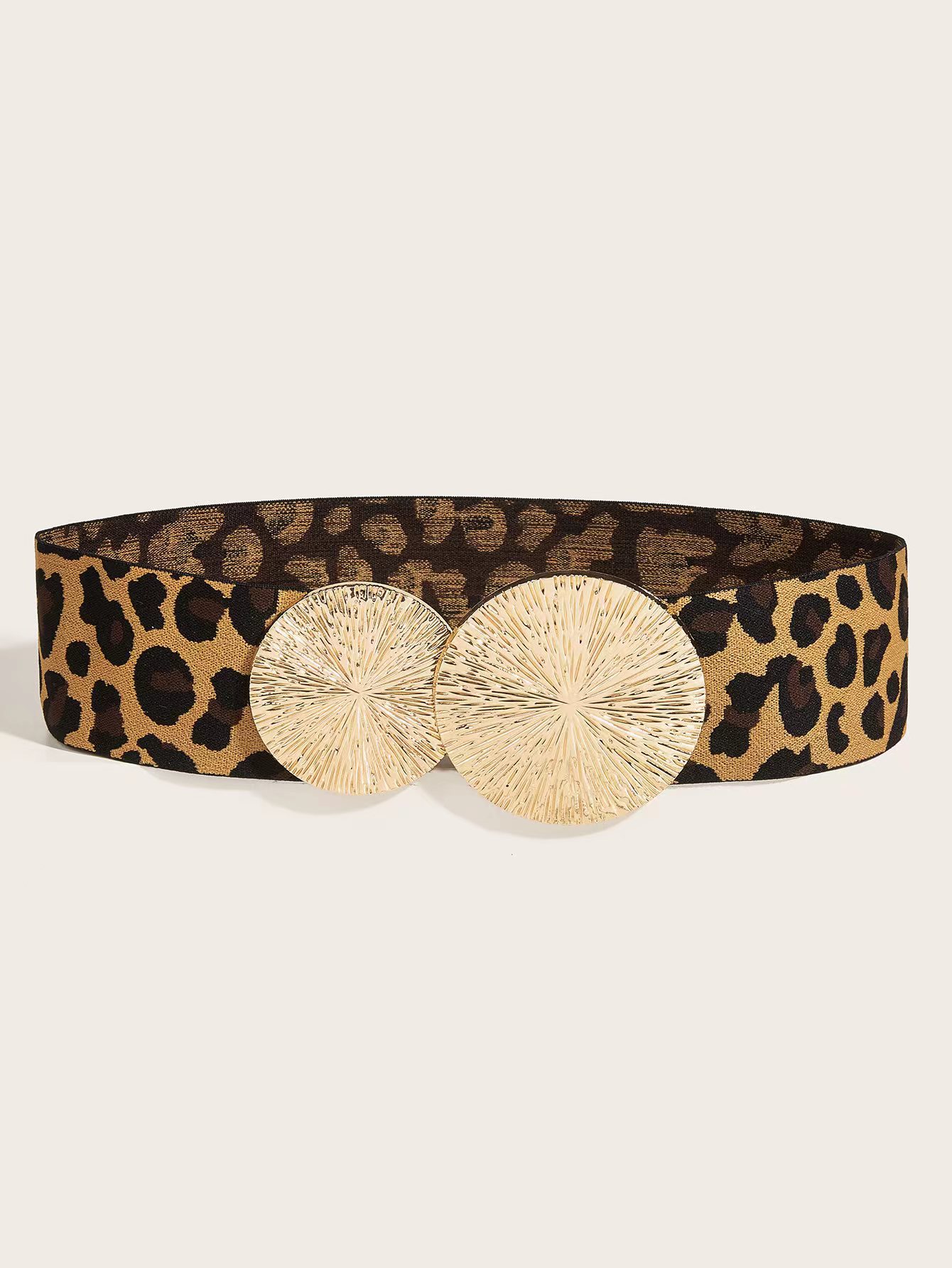 Simple Style Leopard Pu Leather Alloy Metal Printing Women's Leather Belts display picture 1