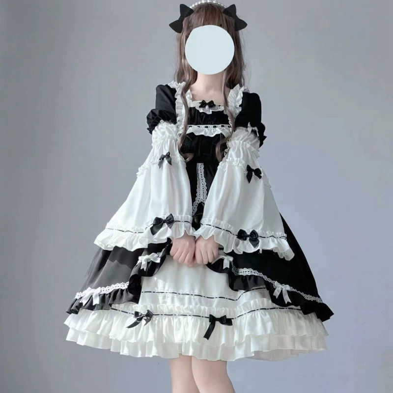 Летнее съемное элегантное платье, Lolita OP, стиль Lolita