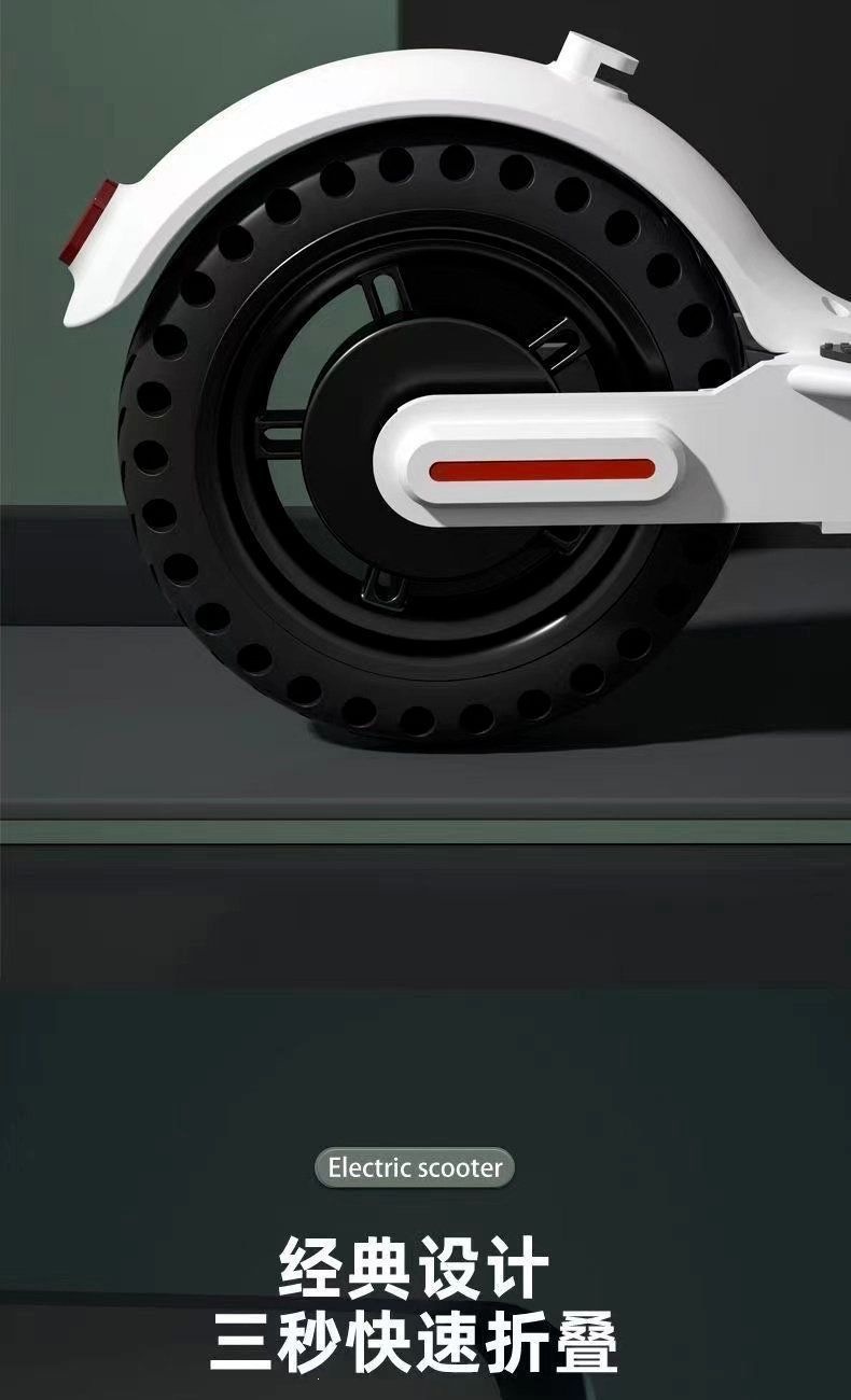 Foldable electric scooter with lithium battery, two-wheeled, lightweight and portable, suitable for commuting to work, with explosion-proof tires