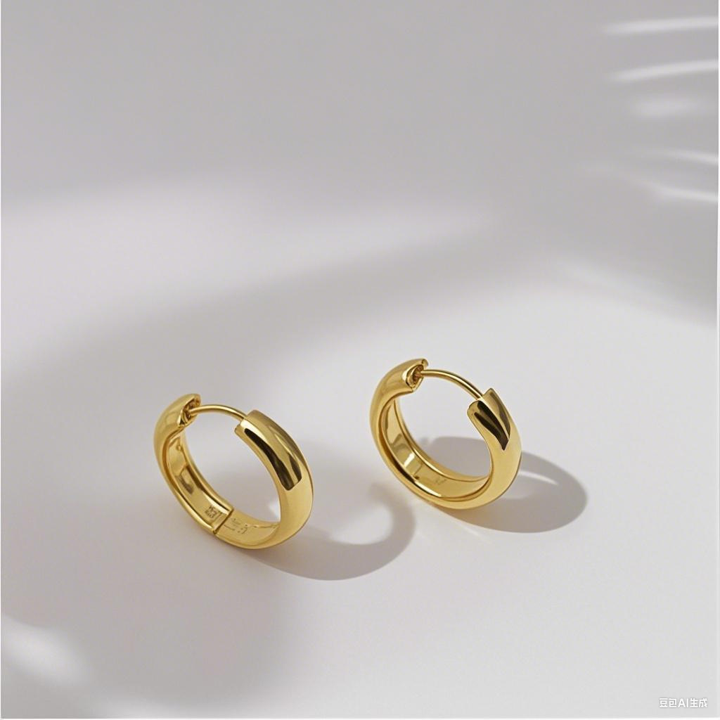 Popular Titanium Stl Womn, Simpl Hoop With A High-nd Fl, Hypoallrgnic And Non-fading Arrings For Mn,_voghion.com