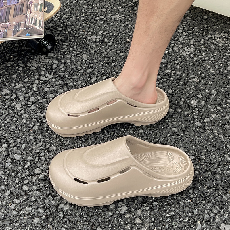 New Putian Style Closed-Toe Chef Shoes, Solid Color, Suitable For Indoor Use, With Top Quality Thickened, Height-Increasing_voghion.com