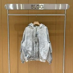 重いポンドの汚い灰色の二重の帽子の皮の服のジャケットの多いポケットのファスナーの設計の綿服の男女の同金
