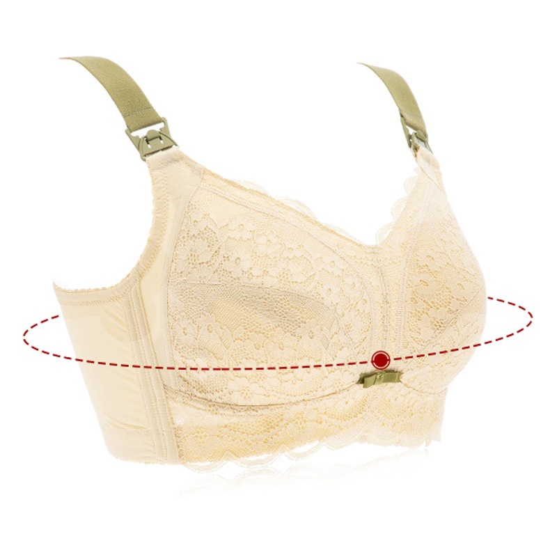 Ropa interior de talla grande transfronteriza de Enfermería de mujer sujetador de talla grande sujetador de mujer embarazada enfermería especial de mujer embarazada delgada sin anillo de acero