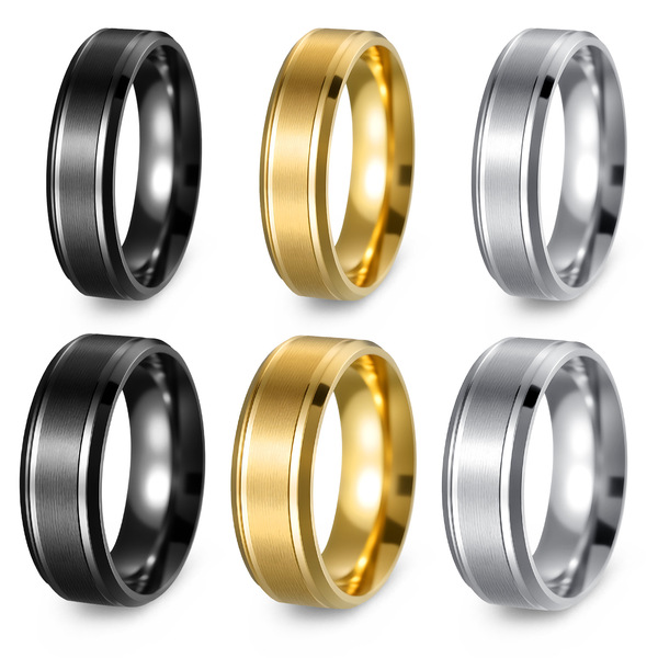 matte ring stainless steel