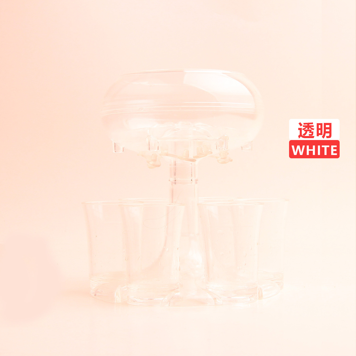 거품 색상 상자 투명 자체 포함 된 세트 투명