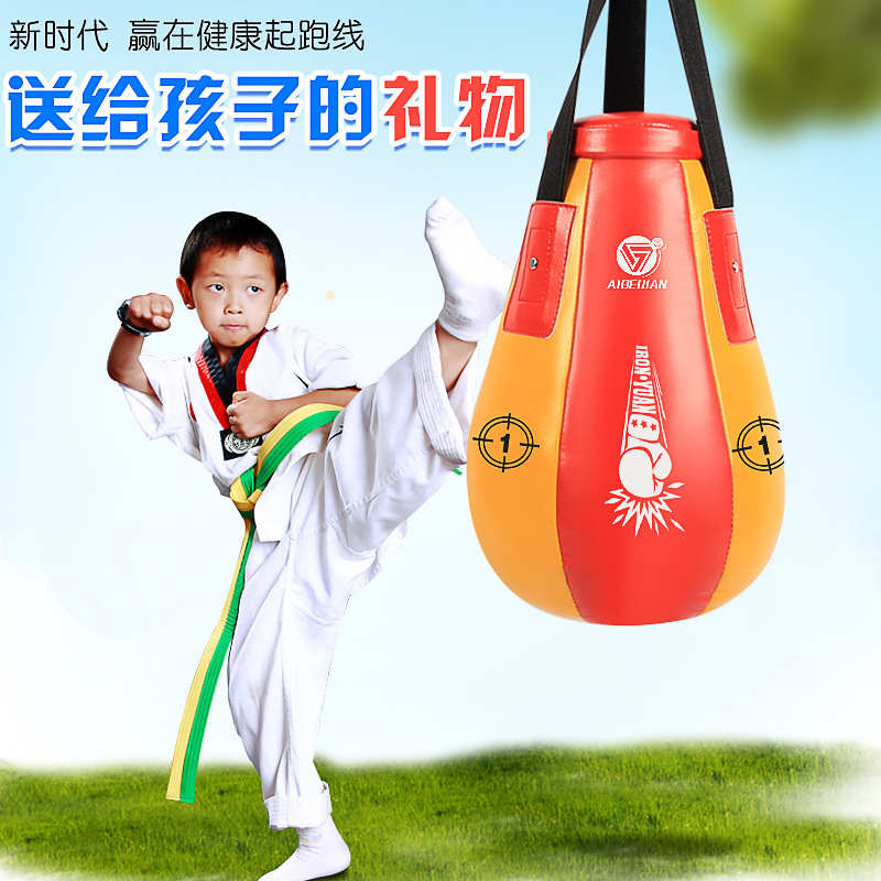 Aibeijian niños colgando bolsa de arena en forma de pera