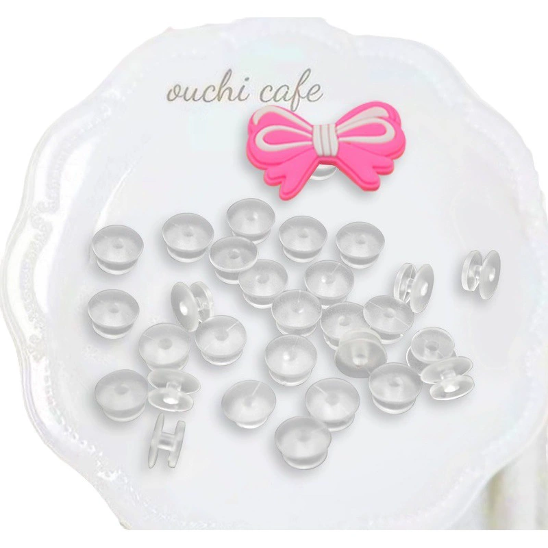 Пряжка для обуви отверстие обувь цветок Нижняя Пряжка садовая Пряжка для обуви I-образная Пряжка основа для обуви ПВХ мягкая резиновая прозрачная Пряжка для обуви