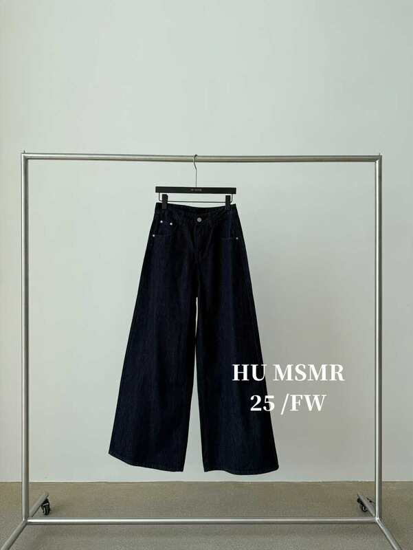 广州十三行HUMSMR秋上新韩系高腰水洗显瘦百搭牛仔裤C1053|undefined