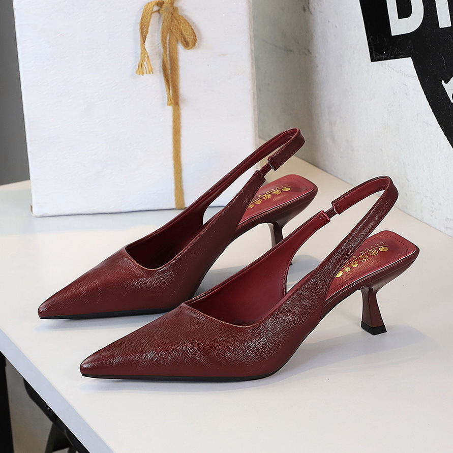 6091 style banquet sexy high heels for women, leopard print thin heel with hollowed out pointed toe, single shoe with back strap, elegant women's shoes