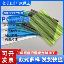聚碳酸酯洁光耐力板 建筑建材屋面材料采光养殖棚顶棚耐力pc板