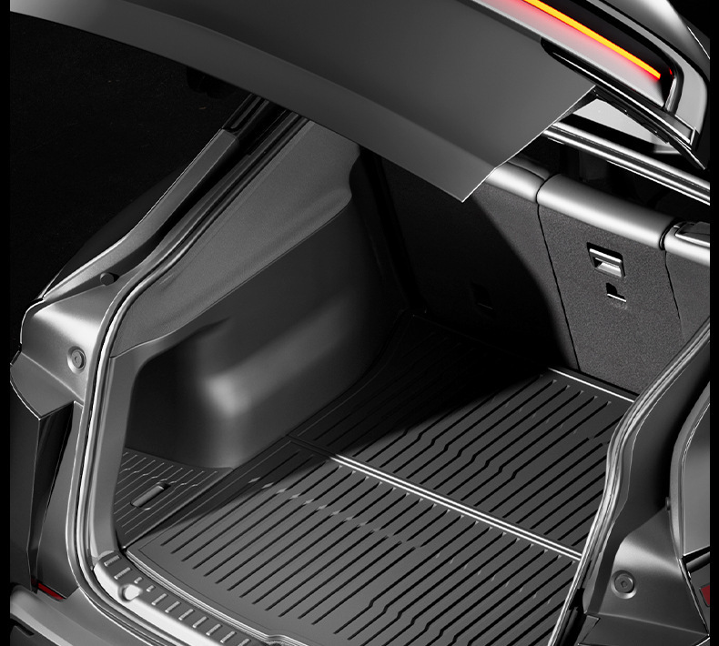 Suitable for Tesla's New Model Y3 Integrated Trunk Mat, Front and Rear Compartment Integrated Mat, Tpe Interior Protection