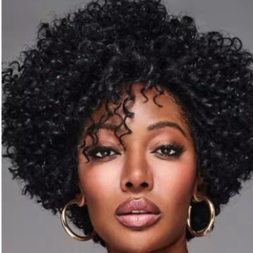 2025 Independent Station New European and American Wig with Bangs Black African Small Curly Short Curly Wig Manufacturer Wholesale 2025 Independent Station New European and American Wig with Bangs Black African Small Curly Short Curly Wig Manufacturer Wholesale