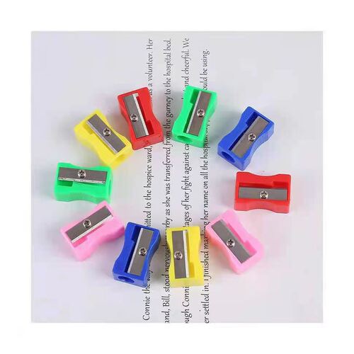 Manual Pencil Sharpener Single Hole Small Square Pencil Sharpener Pencil Sharpener Children's Stationery Wholesale