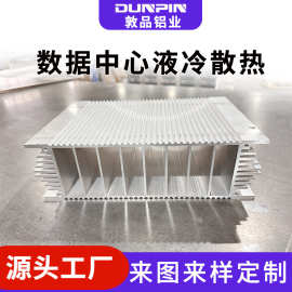 数据中心散热铝合金液冷板定制 CNC加工氧化异形密齿散热器铝型材