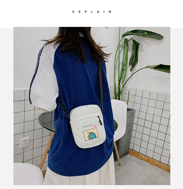 Summer small crossbody bag for girls, new small square crossbody bag for women, Japanese style small crossbody bag, casual retro style crossbody bag undefined