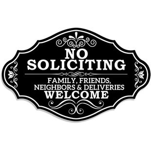 �҃Ⱥ�ɫ�������o�Д����Z��˾�k���Ҙ���No soliciting sign�T��