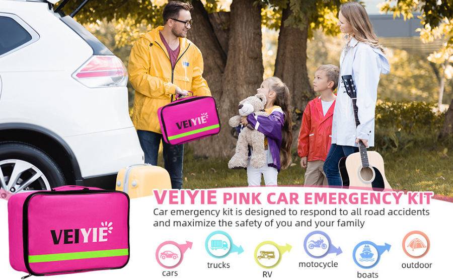 Emergency rescue kit for vehicles, self-driving tours, outdoor self-help equipment, and emergency first-aid repair tool box