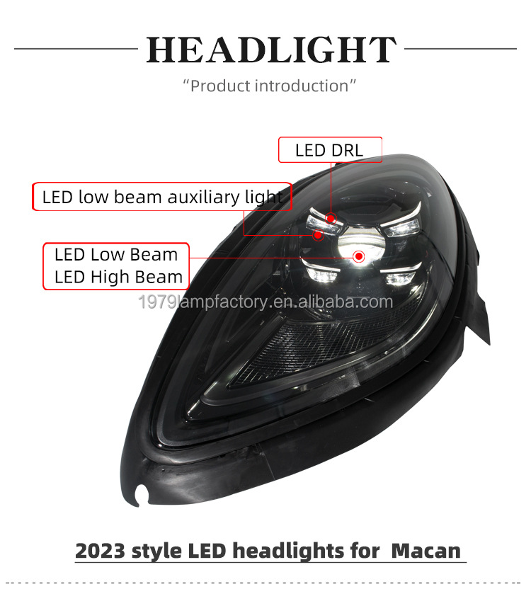 [1979ll]95B headlight upgrade to 2023 matrix headlight for Porsche Maca 95B.1